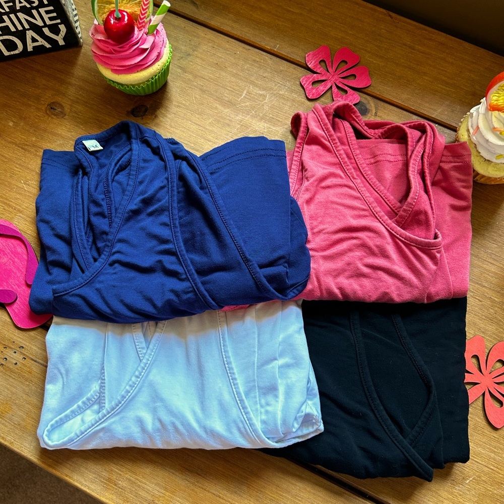 4 Pack of Criss-cross back Tanks